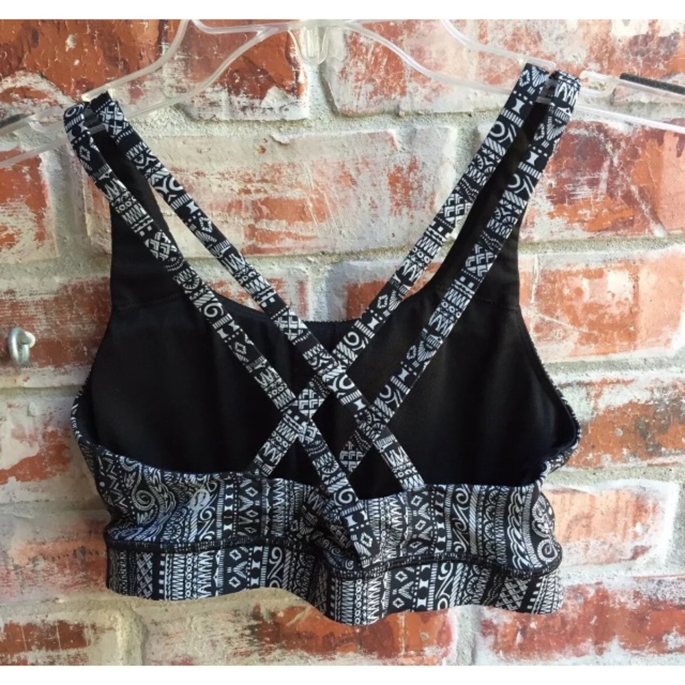 Lululemon Energy Sports Bra Nulux Entwined Black 6 - Picture 4 of 6